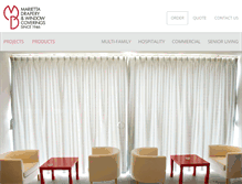 Tablet Screenshot of mariettadrapery.com